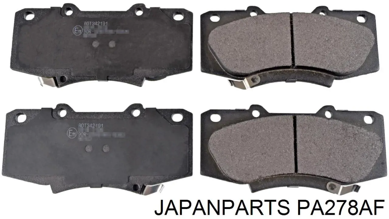 Sapatas do freio dianteiras de disco Japan Parts PA278AF preço, a partir de 31,34 USD
