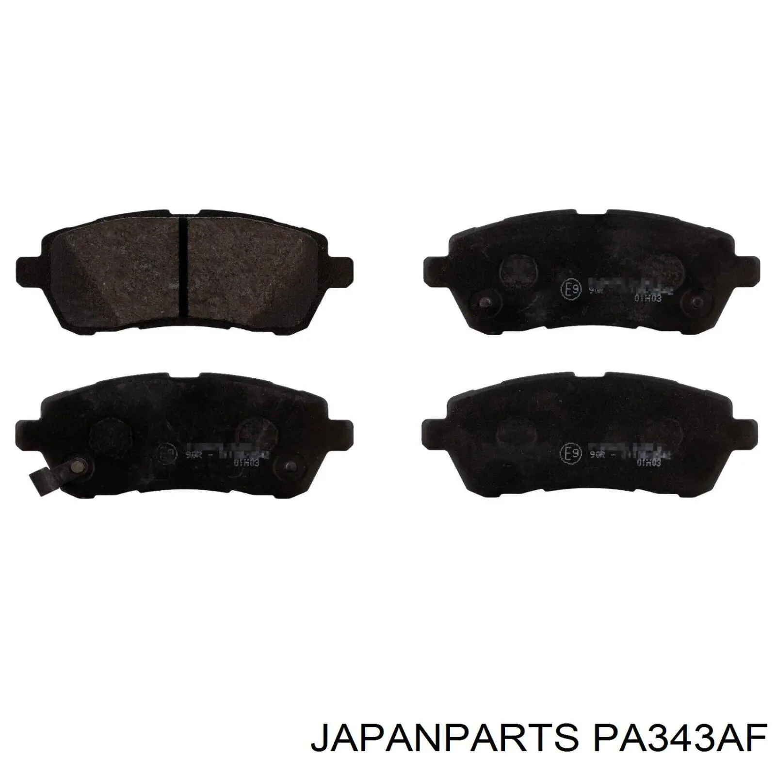 Sapatas do freio dianteiras de disco Japan Parts PA343AF preço, a partir de 30,89 USD
