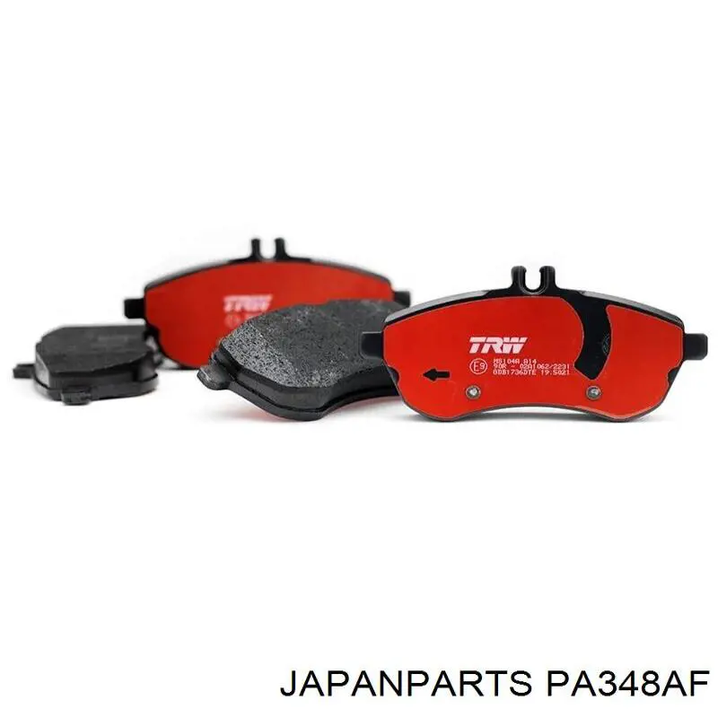 Compre PA348AF Japan Parts Sapatas do freio dianteiras de disco