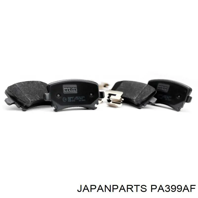 Compre PA399AF Japan Parts Sapatas do freio dianteiras de disco