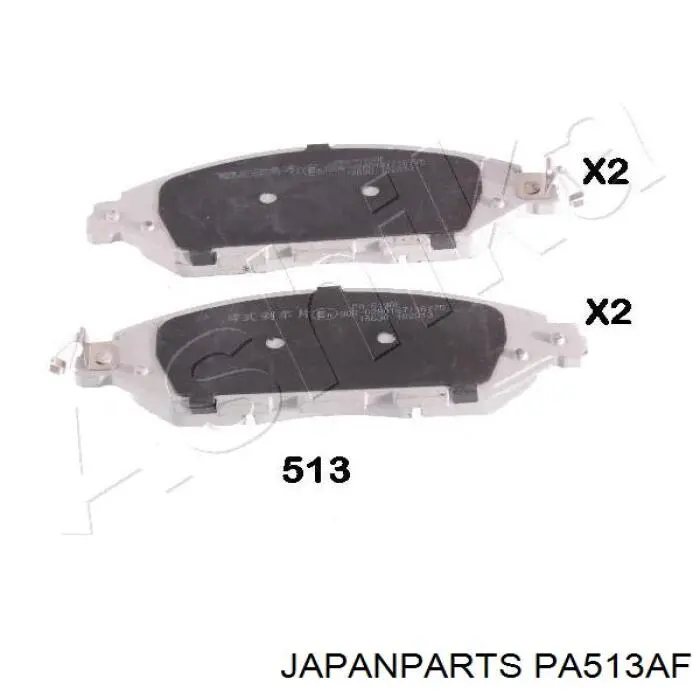 PA513AF Japan Parts Sapatas do freio dianteiras de disco