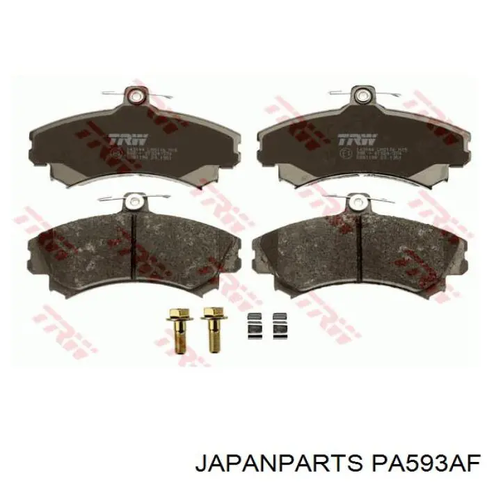 Compre PA593AF Japan Parts Sapatas do freio dianteiras de disco