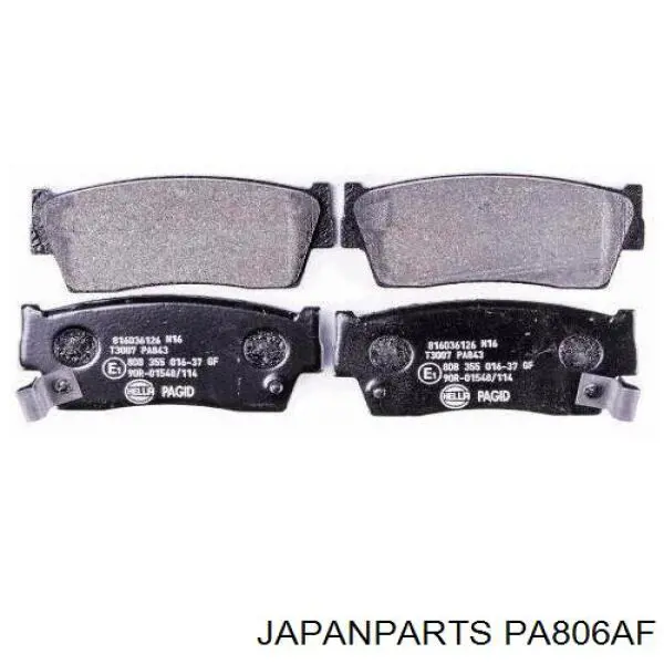 Compre PA806AF Japan Parts Sapatas do freio dianteiras de disco