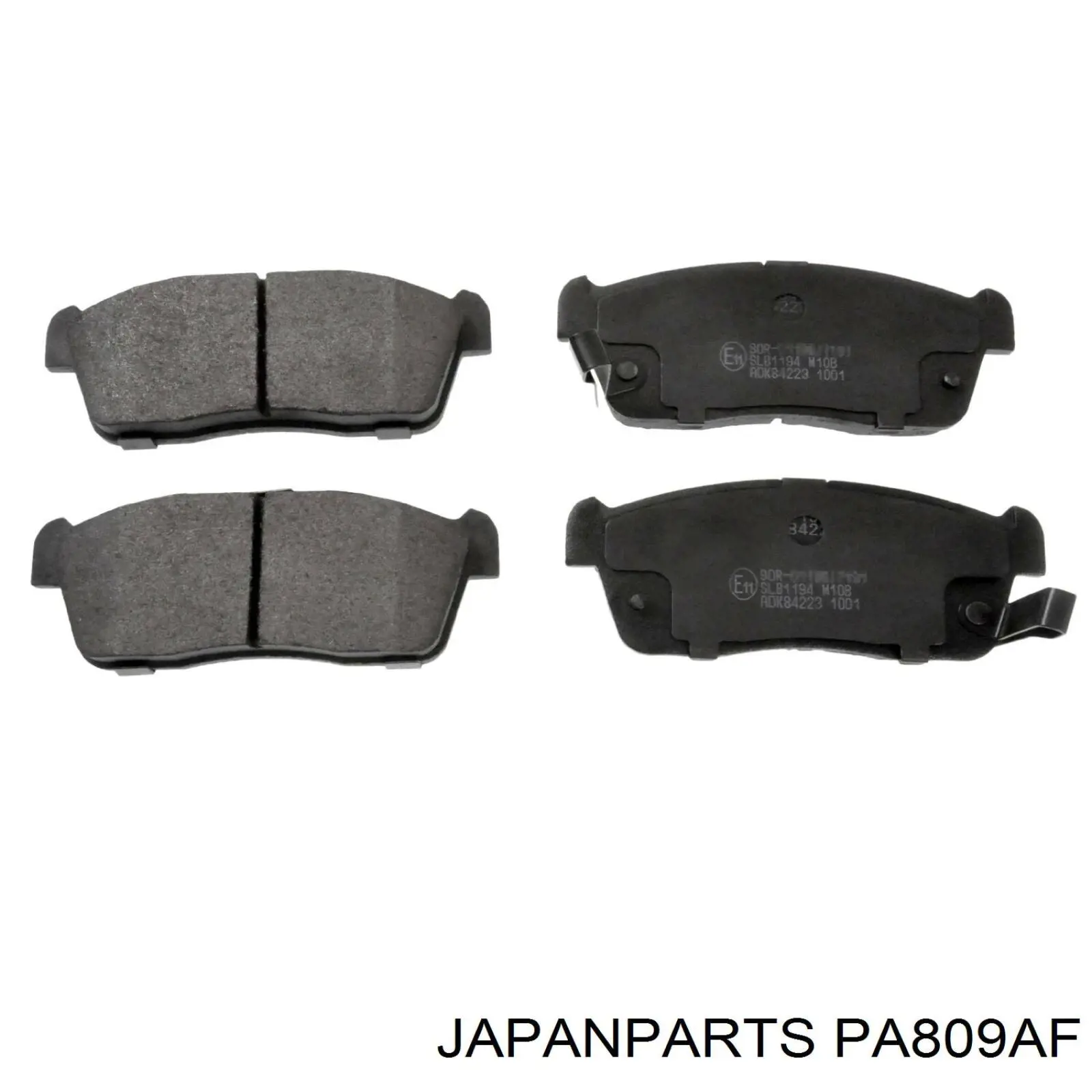 Sapatas do freio dianteiras de disco Japan Parts PA809AF preço, a partir de 21,70 USD