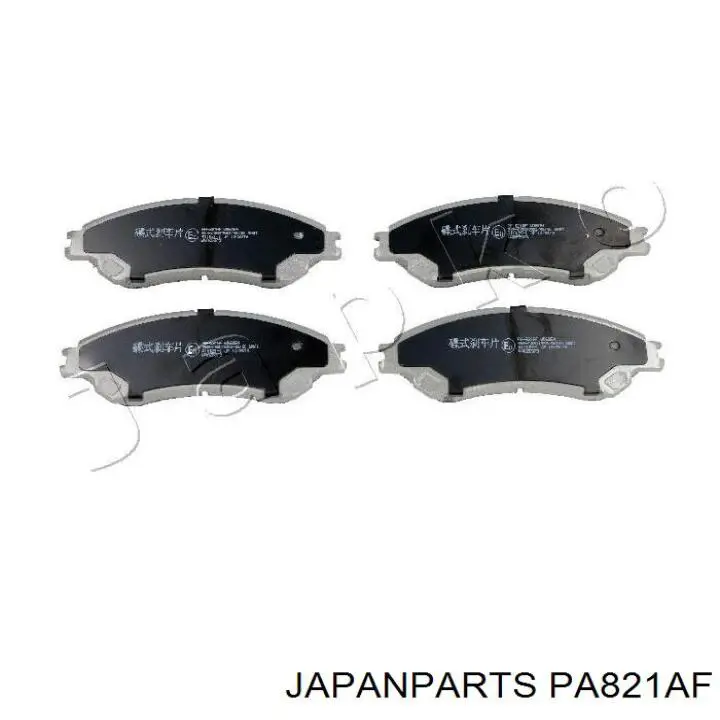 PA821AF Japan Parts Sapatas do freio dianteiras de disco