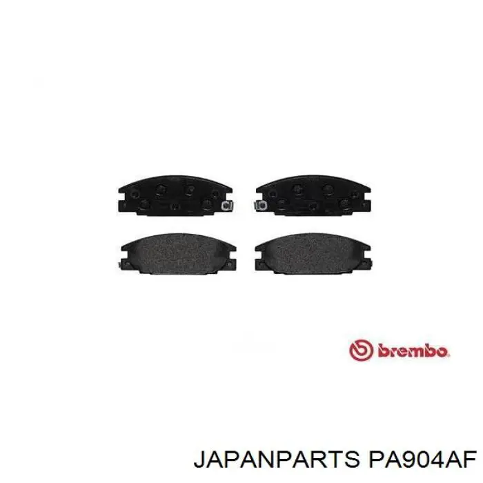 Compre PA904AF Japan Parts Sapatas do freio dianteiras de disco