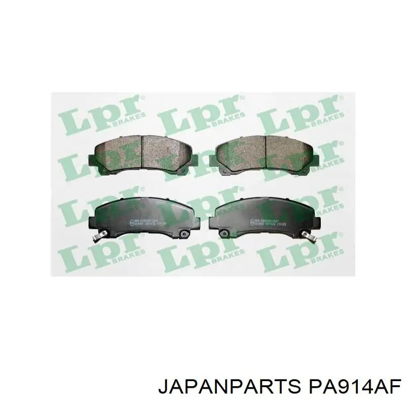 Compre PA914AF Japan Parts Sapatas do freio dianteiras de disco
