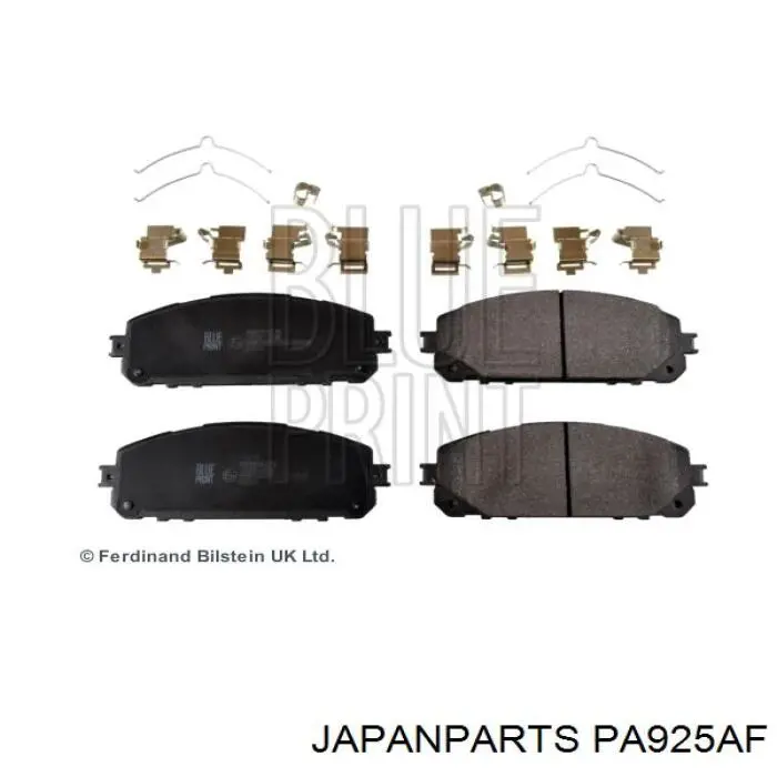 Sapatas do freio dianteiras de disco Japan Parts PA925AF preço, a partir de 51,03 USD