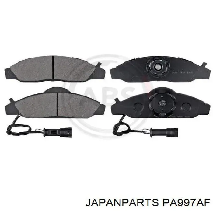 Compre PA997AF Japan Parts Sapatas do freio dianteiras de disco