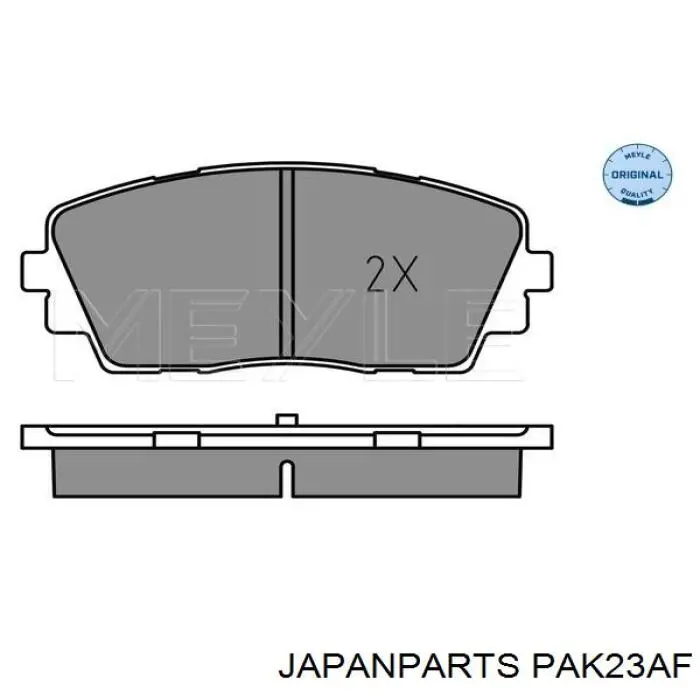 Compre PAK23AF Japan Parts Sapatas do freio dianteiras de disco