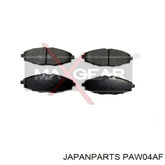Compre PAW04AF Japan Parts Sapatas do freio dianteiras de disco