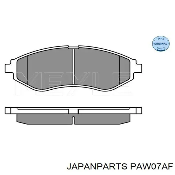 Compre PAW07AF Japan Parts Sapatas do freio dianteiras de disco