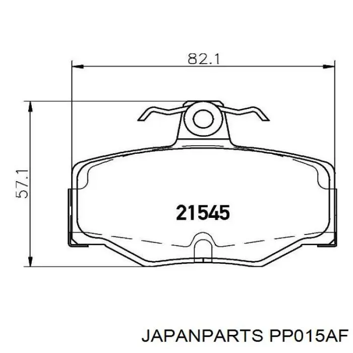 Sapatas do freio traseiras de disco Japan Parts PP015AF preço, a partir de 23,01 USD
