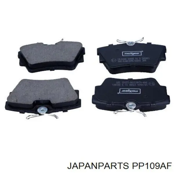 Sapatas do freio traseiras de disco Japan Parts PP109AF preço, a partir de 25,97 USD