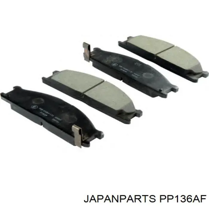 Compre PP136AF Japan Parts Sapatas do freio traseiras de disco