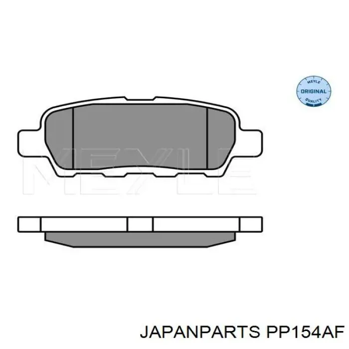 Compre PP154AF Japan Parts Sapatas do freio traseiras de disco