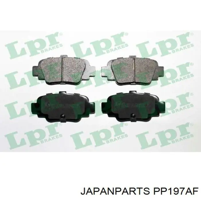 Sapatas do freio traseiras de disco Japan Parts PP197AF preço, a partir de 30,06 USD