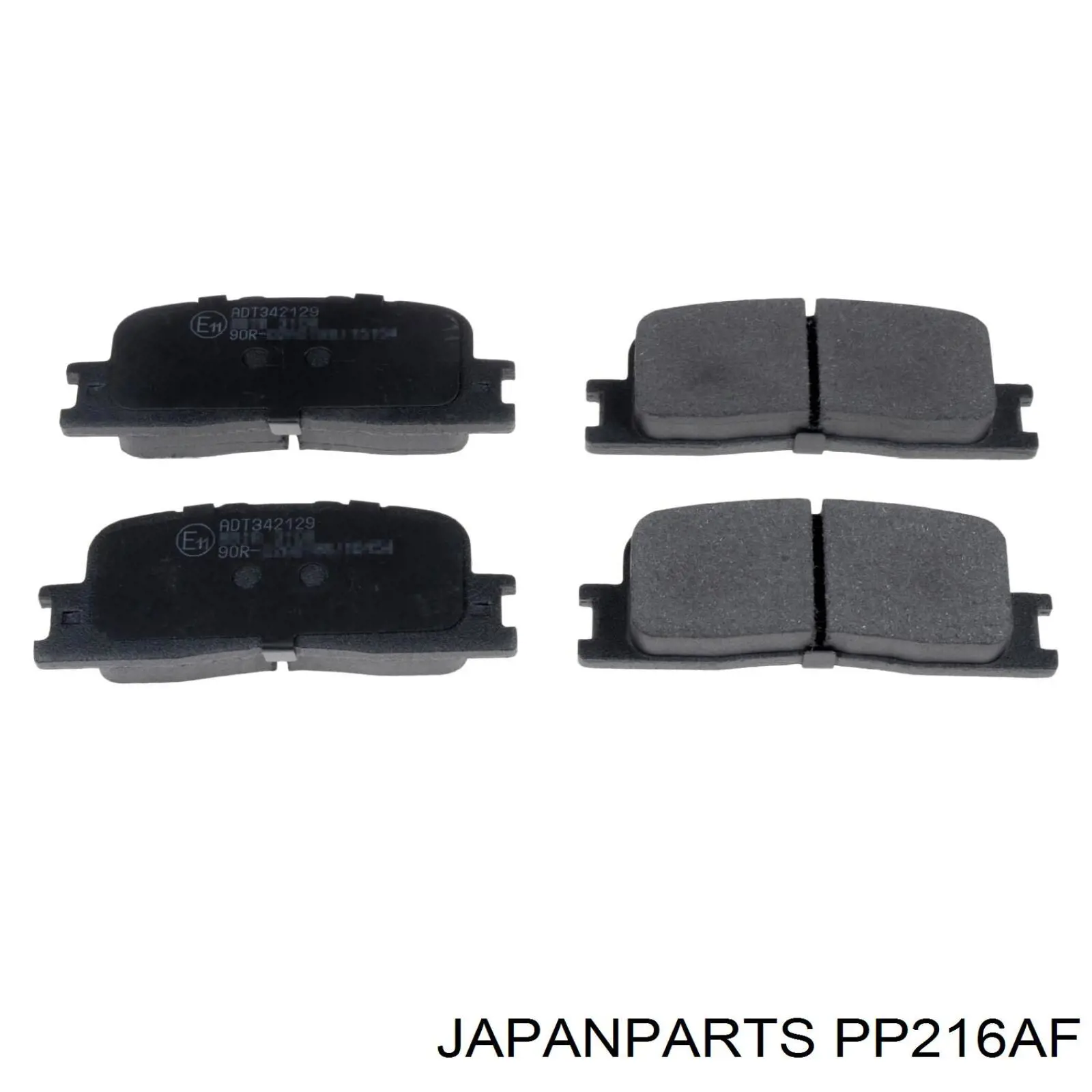 Sapatas do freio traseiras de disco Japan Parts PP216AF preço, a partir de 25,65 USD