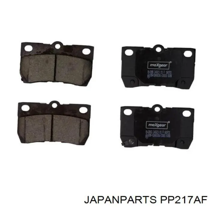 Sapatas do freio traseiras de disco Japan Parts PP217AF preço, a partir de 27,77 USD