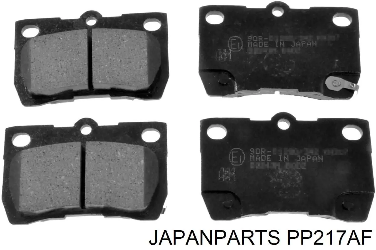 Compre PP217AF Japan Parts Sapatas do freio traseiras de disco