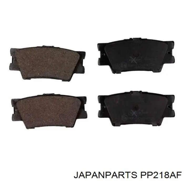 Compre PP218AF Japan Parts Sapatas do freio traseiras de disco