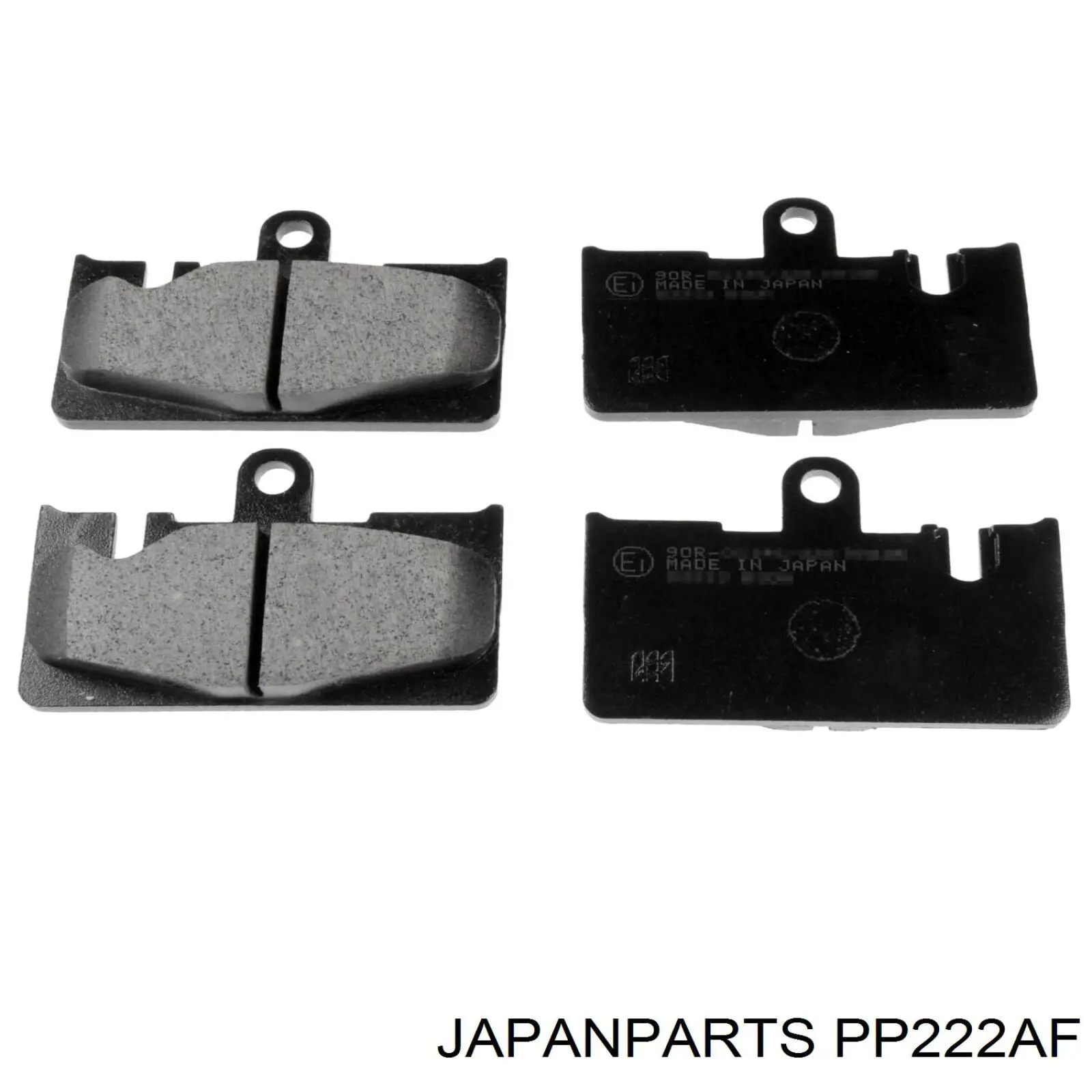 PP222AF Japan Parts Sapatas do freio traseiras de disco