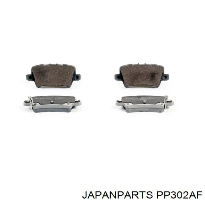 Compre PP302AF Japan Parts Sapatas do freio traseiras de disco