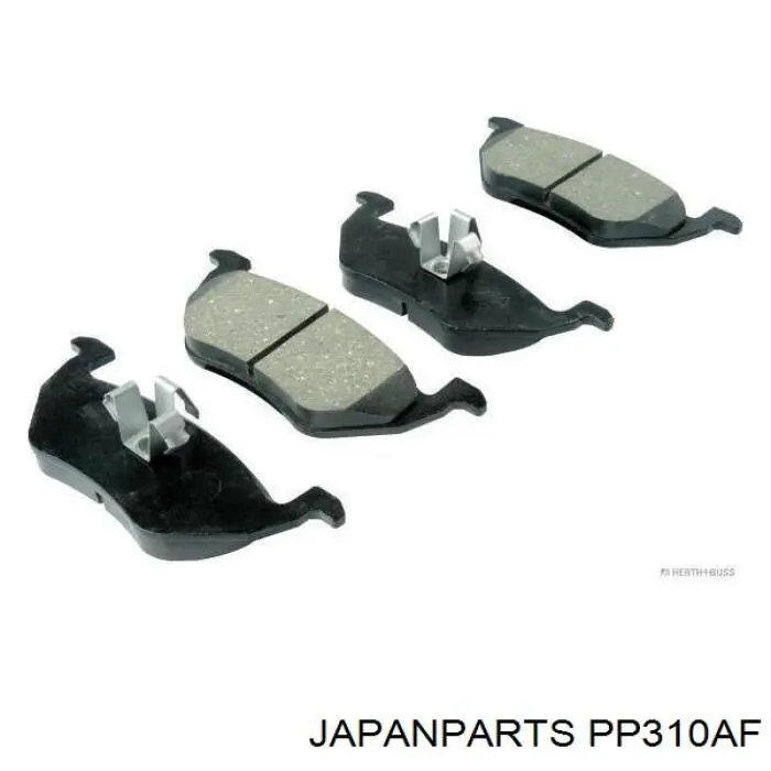 Compre PP310AF Japan Parts Sapatas do freio traseiras de disco