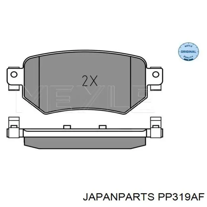 Sapatas do freio traseiras de disco Japan Parts PP319AF preço, a partir de 39,88 USD