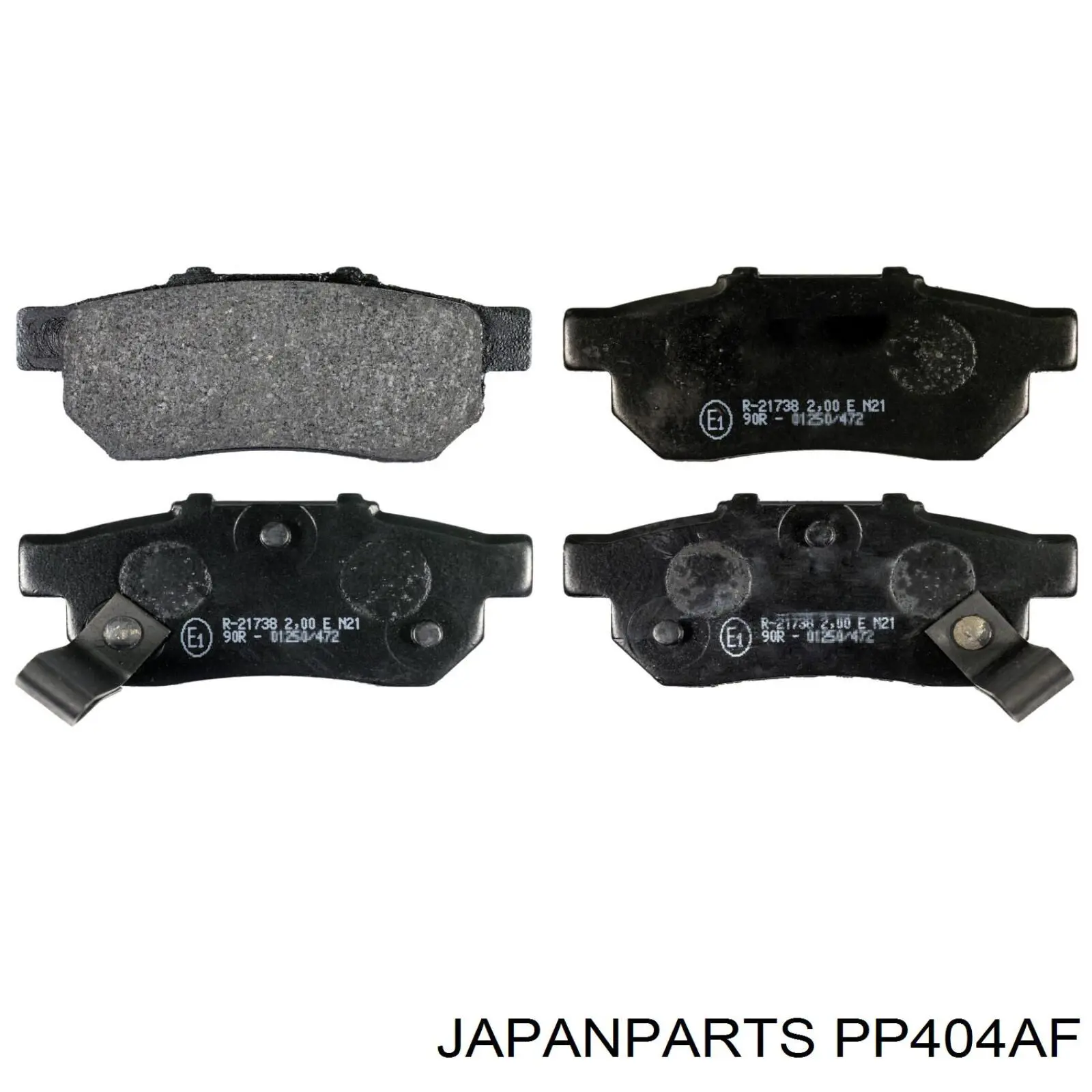 Compre PP404AF Japan Parts Sapatas do freio traseiras de disco
