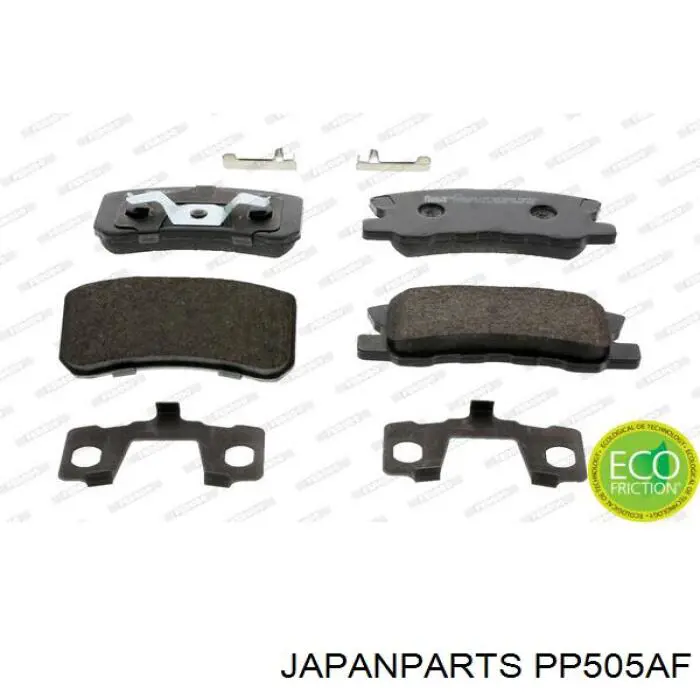Sapatas do freio traseiras de disco Japan Parts PP505AF preço, a partir de 25,48 USD