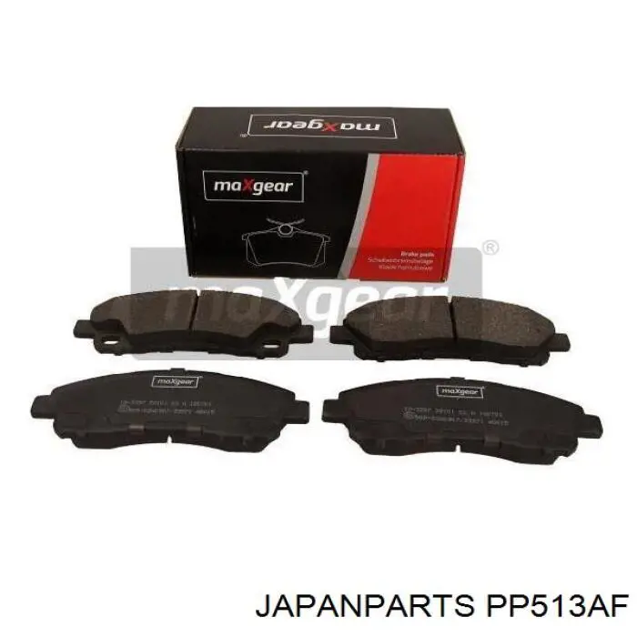 PP513AF Japan Parts Sapatas do freio dianteiras de disco
