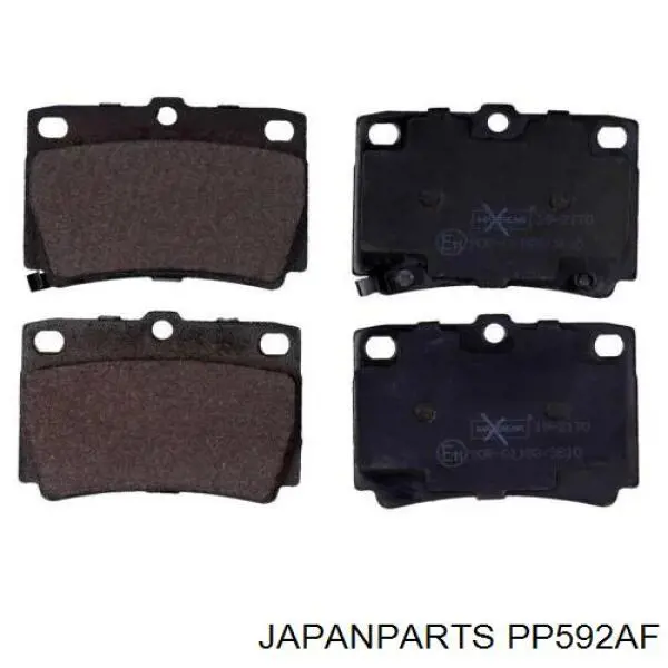 Sapatas do freio traseiras de disco Japan Parts PP592AF preço, a partir de 27,13 USD