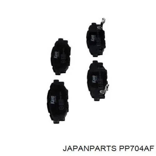 Compre PP704AF Japan Parts Sapatas do freio traseiras de disco
