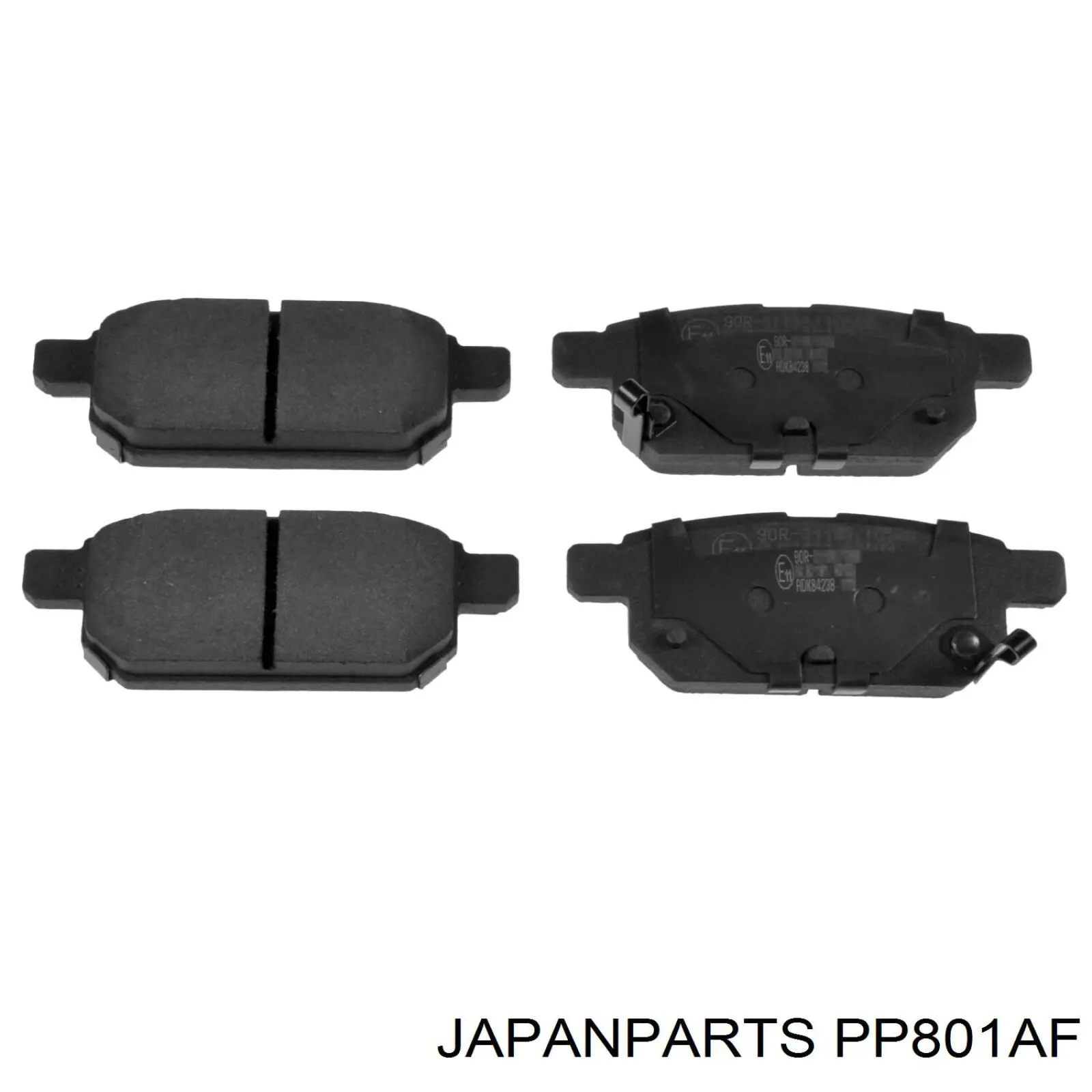 Sapatas do freio traseiras de disco Japan Parts PP801AF preço, a partir de 26,58 USD
