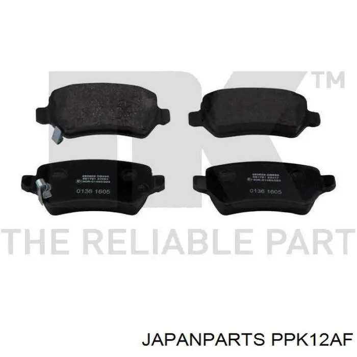 Sapatas do freio traseiras de disco Japan Parts PPK12AF preço, a partir de 20,83 USD