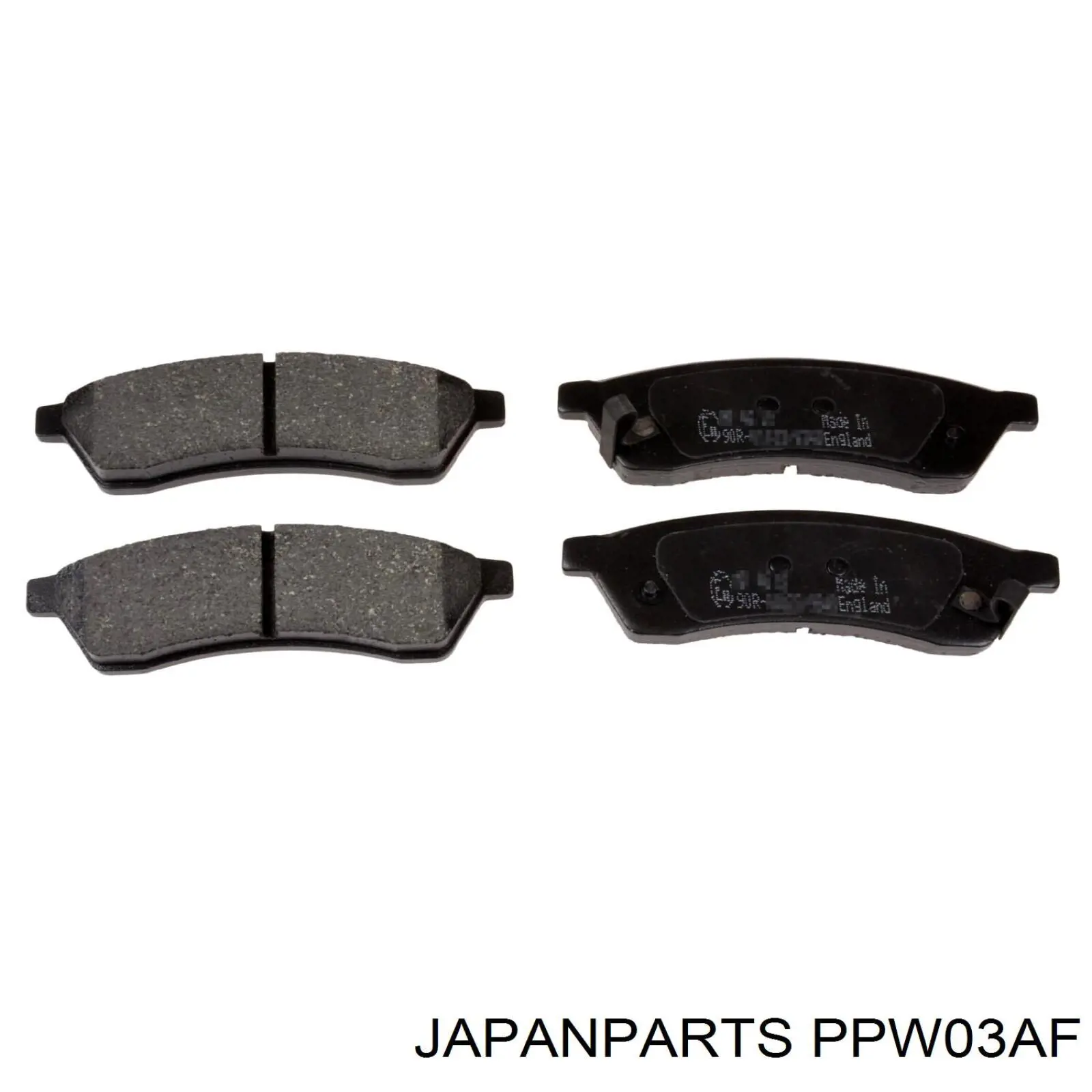 Sapatas do freio traseiras de disco Japan Parts PPW03AF preço, a partir de 26,78 USD