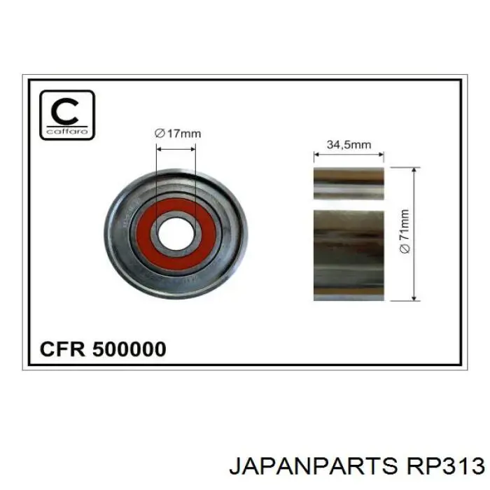 Rolo parasita da correia de transmissão Japan Parts RP313 preço, a partir de 40,28 USD