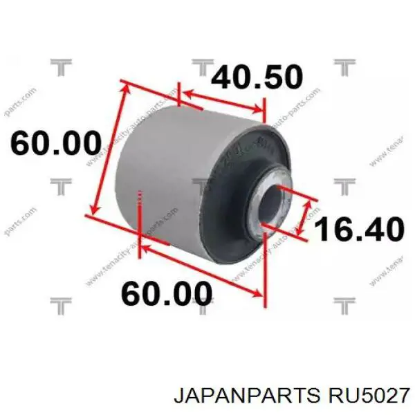 Bloco silencioso traseiro de braço oscilante traseiro longitudinal Japan Parts RU5027 preço, a partir de 9,77 USD