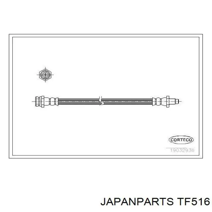 Mangueira do freio dianteira Japan Parts TF516 preço, a partir de 14,35 USD