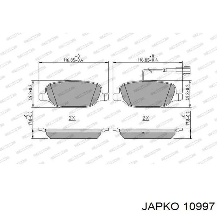Compre 10997 Japko Filtro de óleo