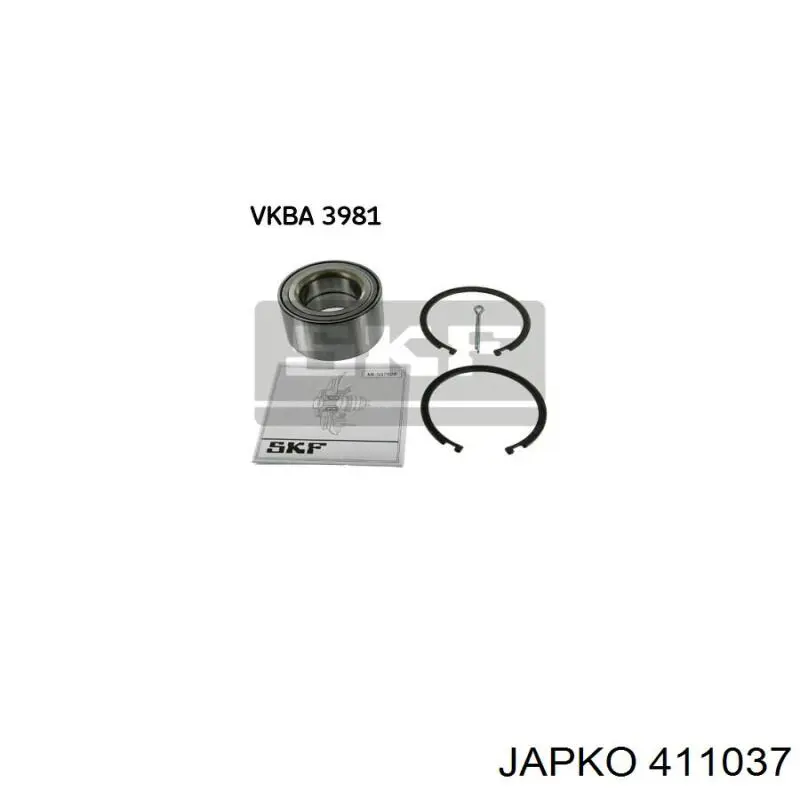 Compre 411037 Japko Rolamento de cubo dianteiro