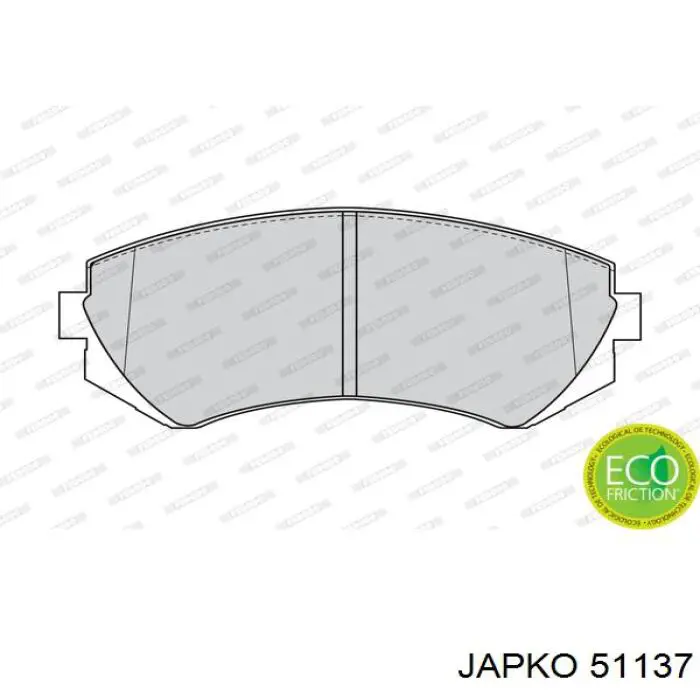 Compre 51137 Japko Sapatas do freio dianteiras de disco