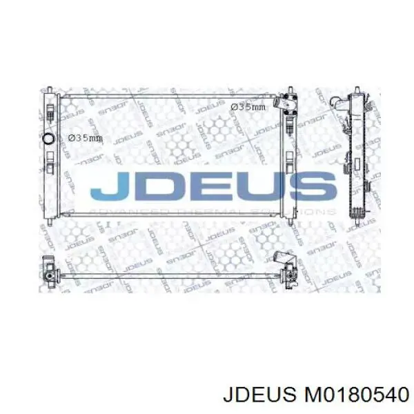 Radiador de esfriamento de motor TYC 613MBA236