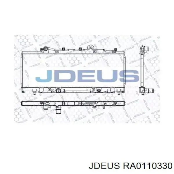 Radiador de esfriamento de motor RA0110330 Jdeus