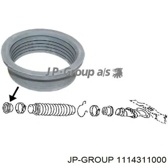 Compre 1114311000 JP Group Mangueira do radiador de aquecedor (de forno), linha de combustível de retorno