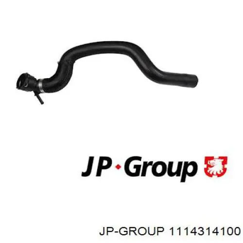 1114314100 JP Group Mangueira (cano derivado) do radiador de esfriamento superior