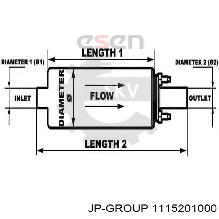 Módulo de bomba de combustível com sensor do nível de combustível JP Group 1115201000 preço, a partir de 141,91 USD
