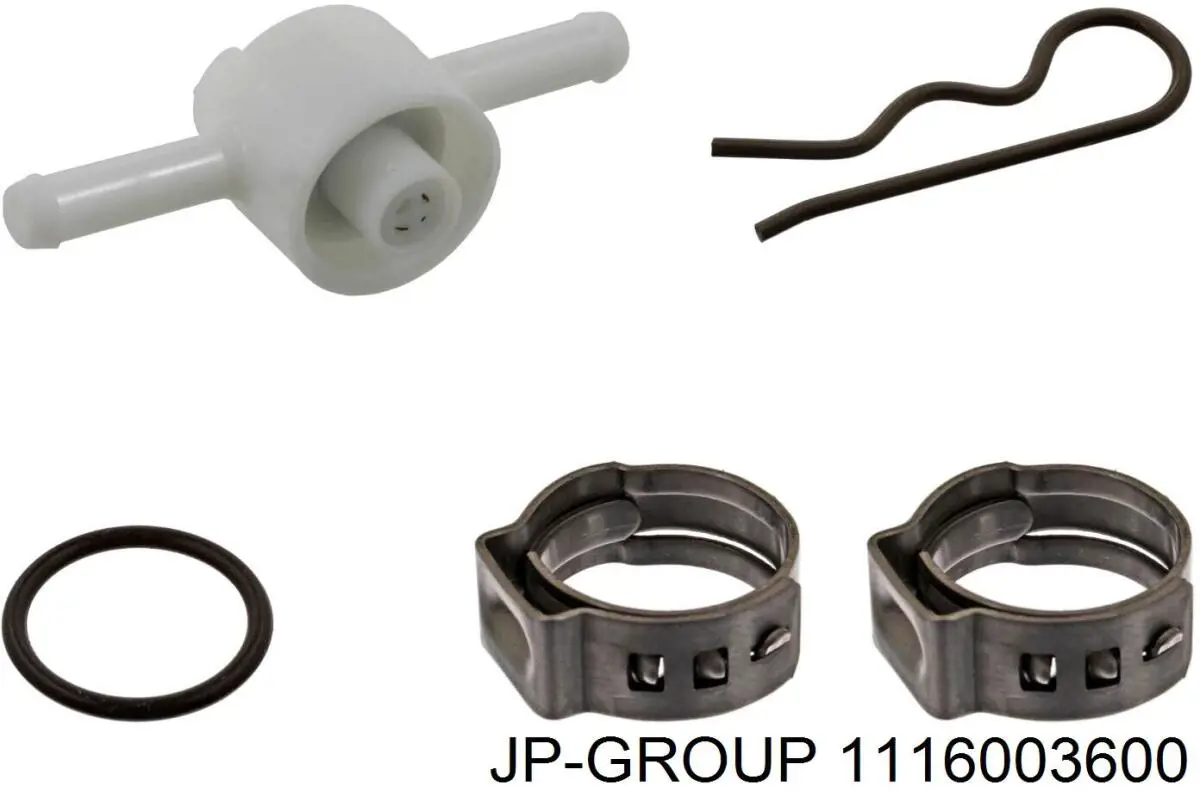 Válvula de retenção para devolução de combustível JP Group 1116003600 preço, a partir de 6,46 USD