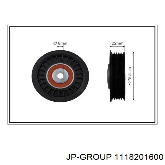 Compre 1118201600 JP Group Reguladora de tensão da correia de transmissão